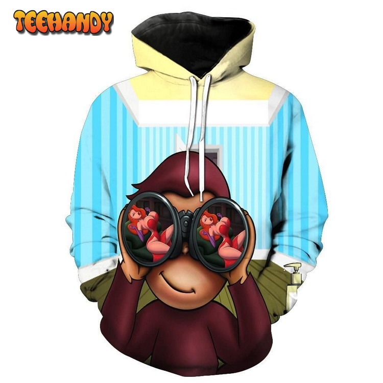 Very Curious George Pullover 3D Hoodie