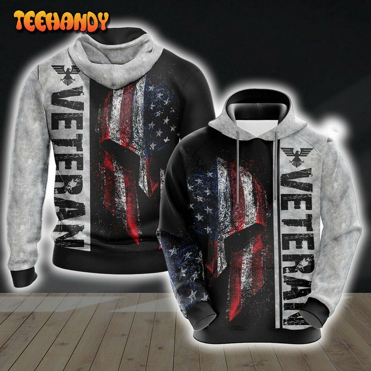 Veteran New Unisex 3D Hoodie All Over Print Pullover 3D Hoodie