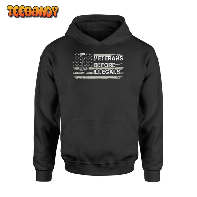 Veterans Before Illegals Standard Pullover 3D Hoodie