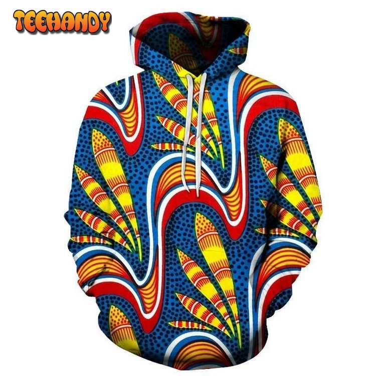 Vibrant Tribal Art 3D Pullover 3D Hoodie