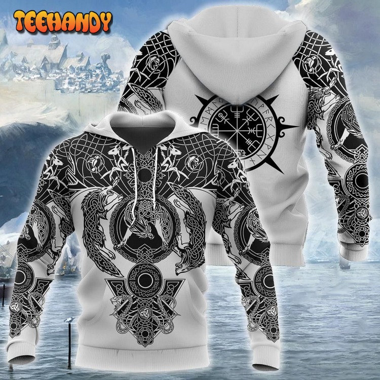 Viking Tattoo Pullover 3D Hoodie