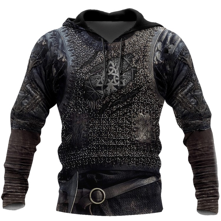 Vikings Armor Pullover 3D Hoodie