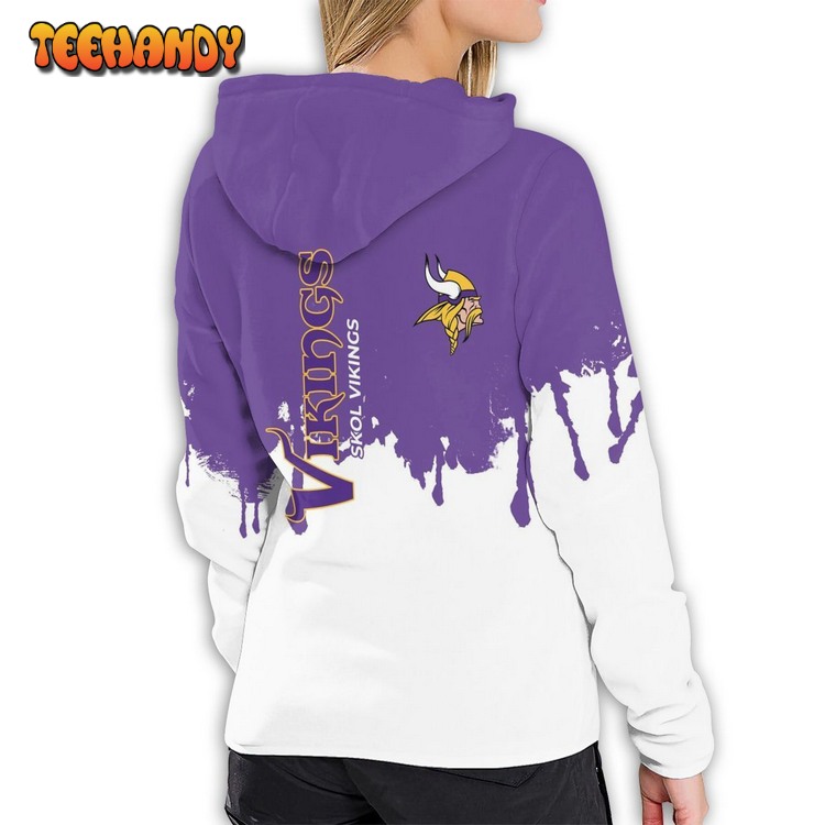 Vikings Football Pullover 3D Hoodie