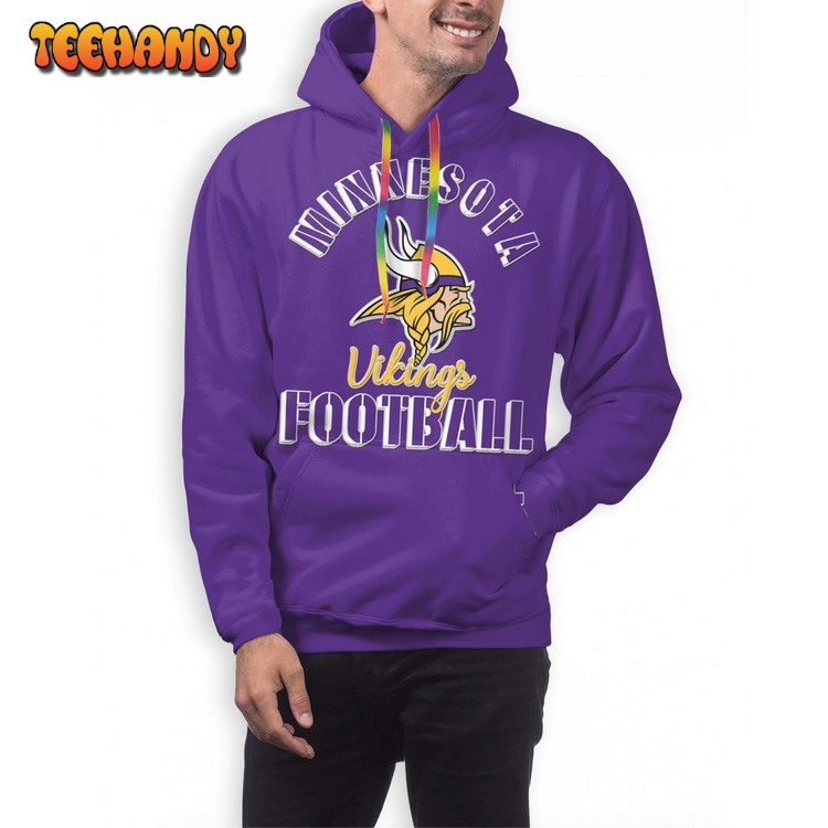 Vikings Football Team Pullover 3D Hoodie