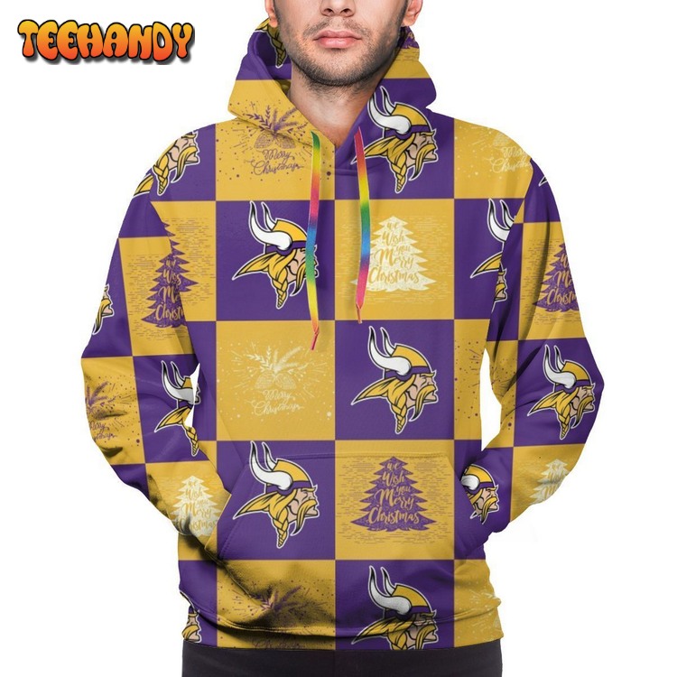 Vikings Team Ugly Christmas Pullover 3D Hoodie