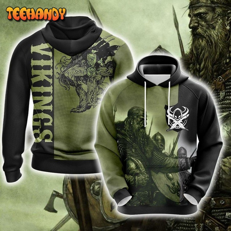 Vikings Unisex Pullover 3D Hoodie