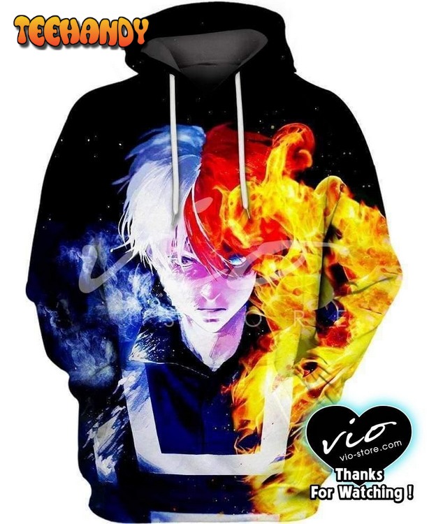 Villain Todoroki Pullover 3D Hoodie