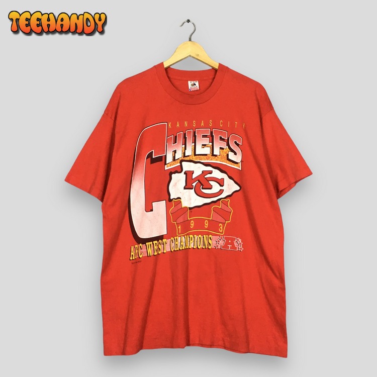 Vintage 90s Kansas City Chiefs NFL TCrewneck T Shirt Sweatshirt