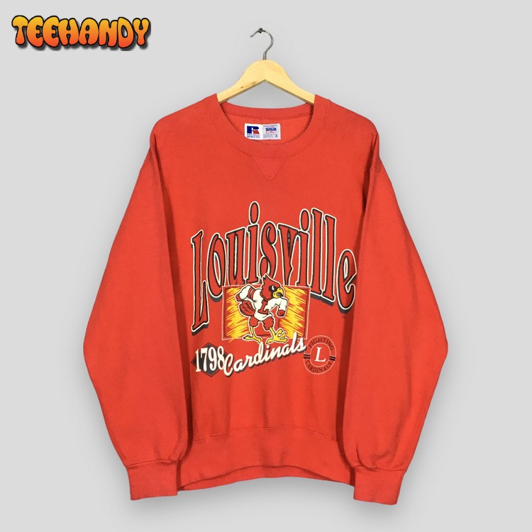 Vintage 90s Louisville Cardinals Ncaa T Shirt Sweatshirt