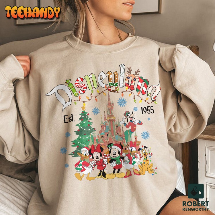 Vintage Disney Farm Fresh Sweatshirt, Mickey And Friends Christmas Sweatshirt