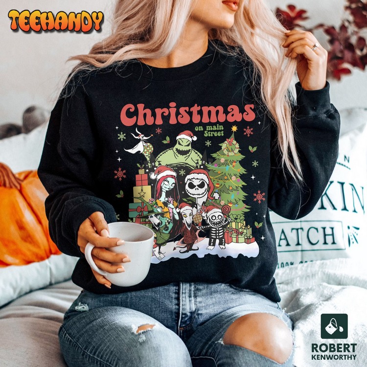 Vintage Disney The Nightmare Before Christmas Sweatshirt, Jack Skellington Christmas Shirt