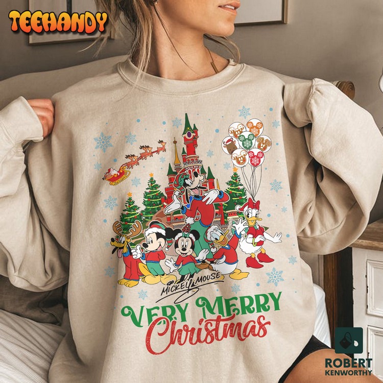 Vintage Disneyland Christmas Sweatshirt, Mickey’s Very Mery Christmast Sweatshirt