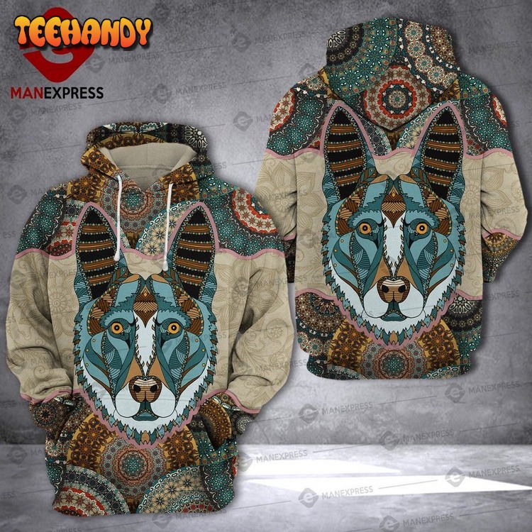 Vintage Husky Pullover 3D Hoodie