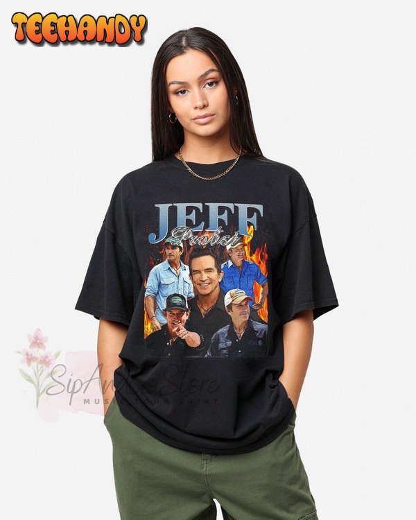 Vintage Jeff Probst Shirt, Jeff Probst Presenter Homage T-Shirt