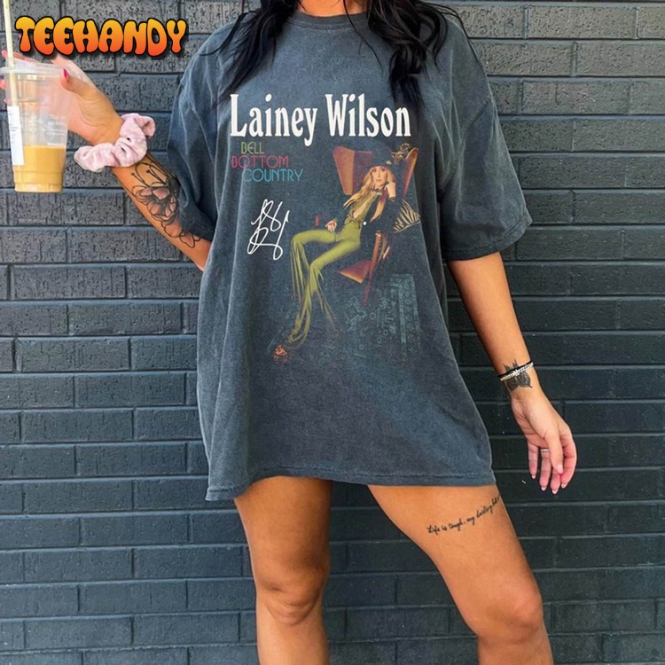 Vintage Lainey Wilson Bell Bottom Country Guitarist Shirt