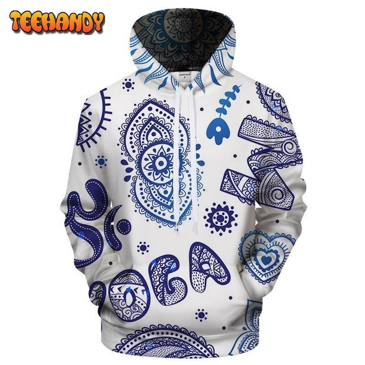 Vintage Yoga Pullover 3D Hoodie