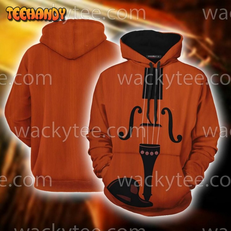 Violin 3D Hoodie All Over Print Pullover 3D Hoodie