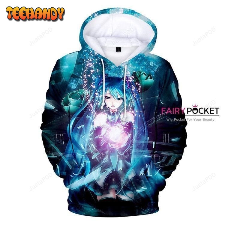 Vocaloid Hatsune Miku v2 Pullover 3D Hoodie