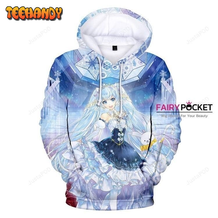 Vocaloid Hatsune Miku v3 Pullover 3D Hoodie