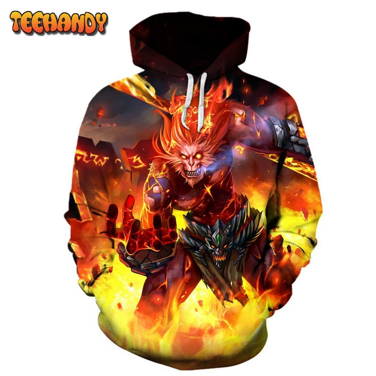 Volcanic Wukong League of Legends Pullover 3D Hoodie