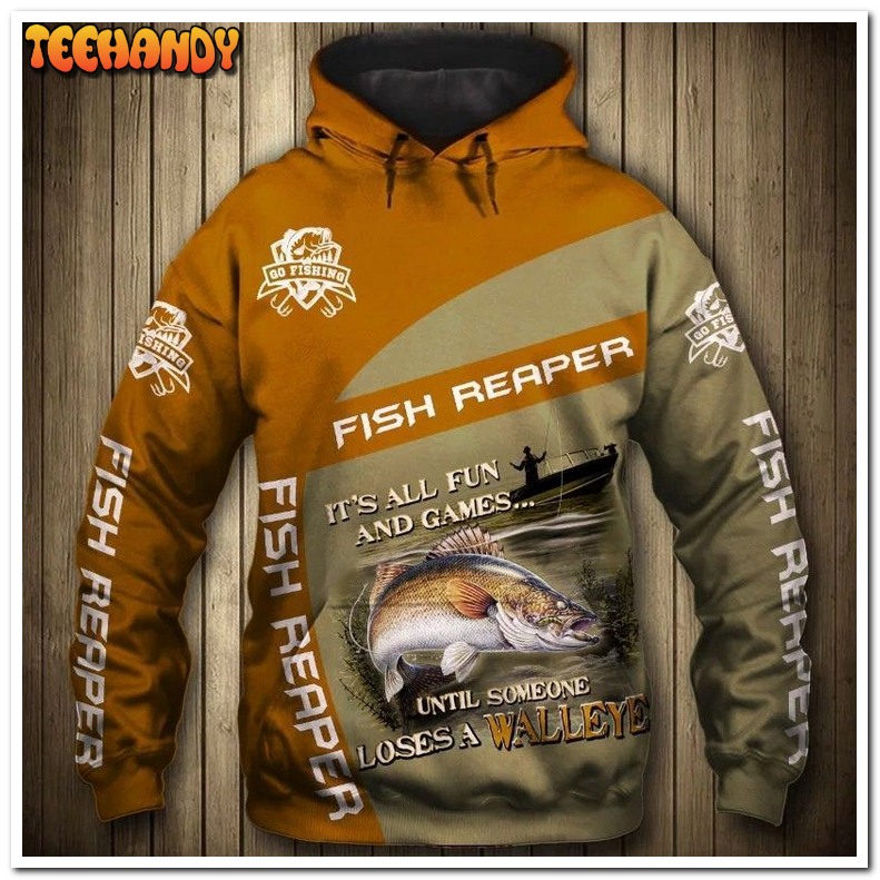 Walleye Fishing Pullover And Zip Pered Hoodies Pullover 3D Hoodie