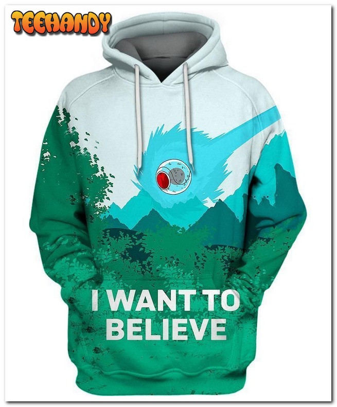 Want To Believe 3D Hoodie For Men Women Pullover 3D Hoodie