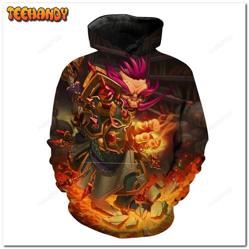 Warcraft Gnome 3D Hoodie For Men Women Pullover 3D Hoodie