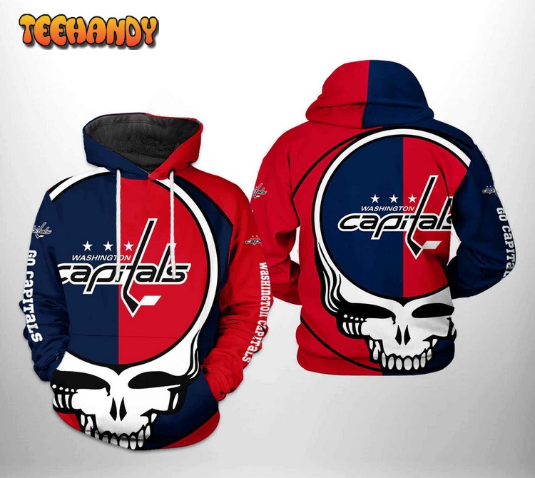 Washington Capitals NHL Grateful Dead 3D Printed Hoodie