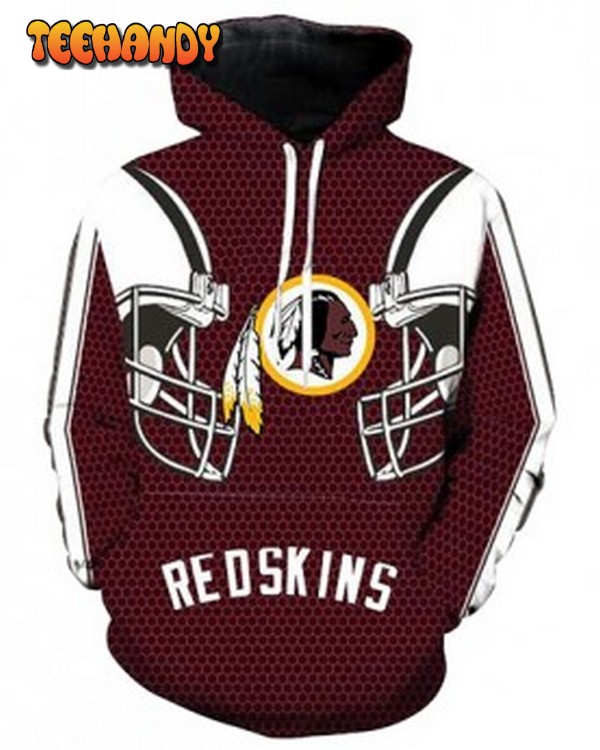 Washington Redskins 3D Printed HoodieZipper Hoodie