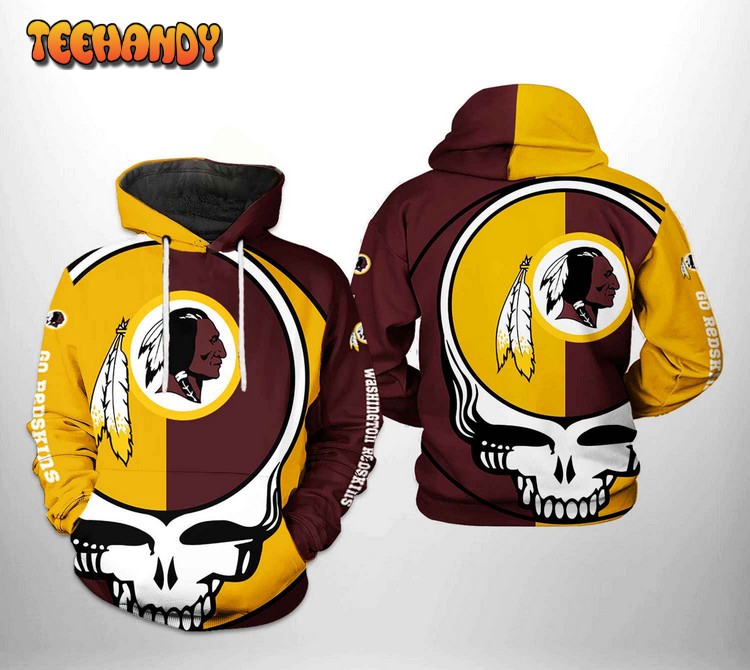 Washington Redskins NFL Grateful Dead 3D Printed Hoodie