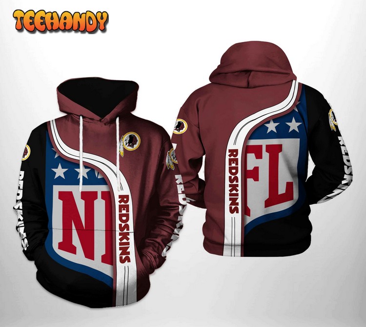 Washington Redskins NFL Team 3D Printed Hoodie