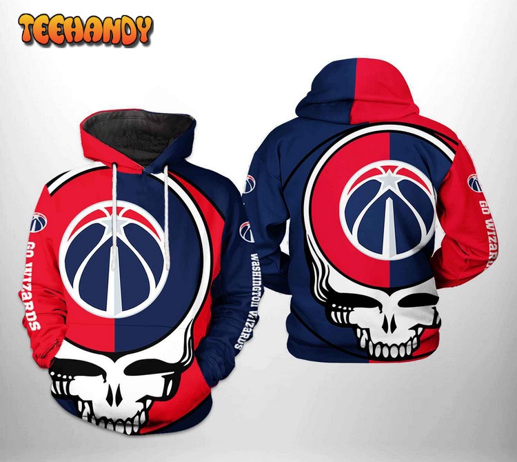 Washington Wizards NBA Grateful Dead 3D Printed Hoodie