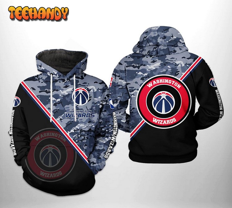 Washington Wizards NBA US Camo Team 3D Printed Hoodie