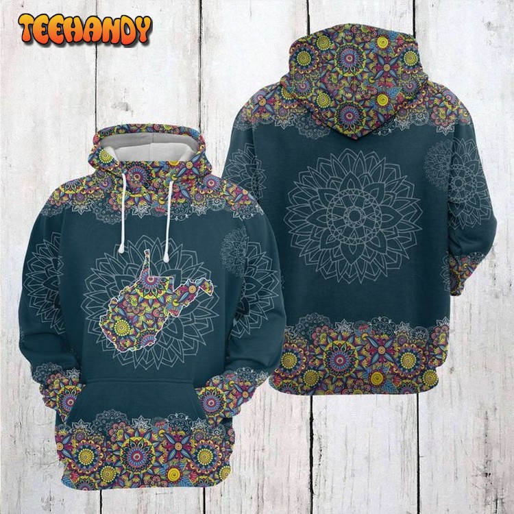 West Virginia Mandala 3D Printed HoodieZipper Hoodie