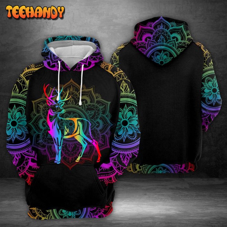 Wild Deer 3D Printed Hoodie Zipper Hoodie