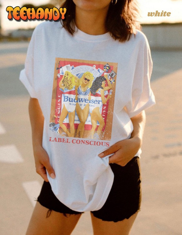 1989 Vintage Bud Swimsuit Girls Promo Shirt