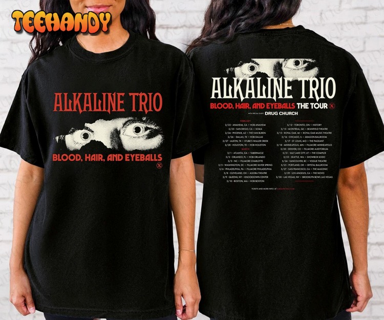 2024 Alkaline Trio Blood Hair And Eyeballs Tour T-Shirt
