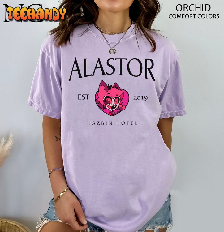 Alastor Hazbin Hotel T-Shirt, Hazbin Hotel Characters Cartoon T Shirt