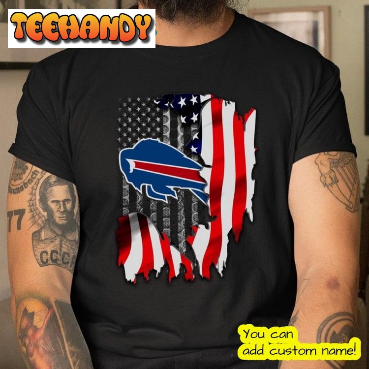 American Flag Buffalo Bills T Shirt