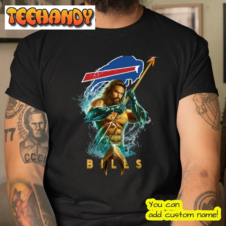 Aquaman DC Buffalo Bills Quaterback T Shirt