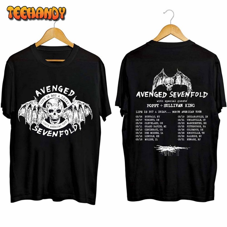 Avenged Sevenfold Life Is But A Dream North American Tour 2024 Shirt