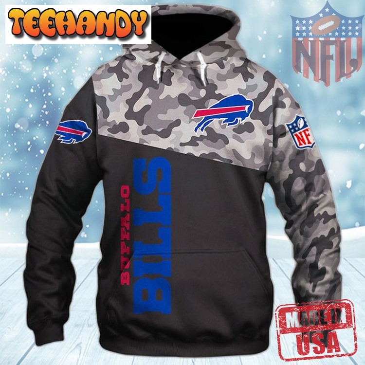 Buffalo Bills 3D Military Hoodies Best For Men In The Office 90s Style