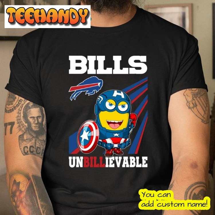 Captain America Marvel Avengers Minion Buffalo Bills Play T Shirt