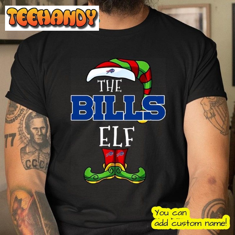 Christmas ELF Funny Buffalo Bills Football T Shirt