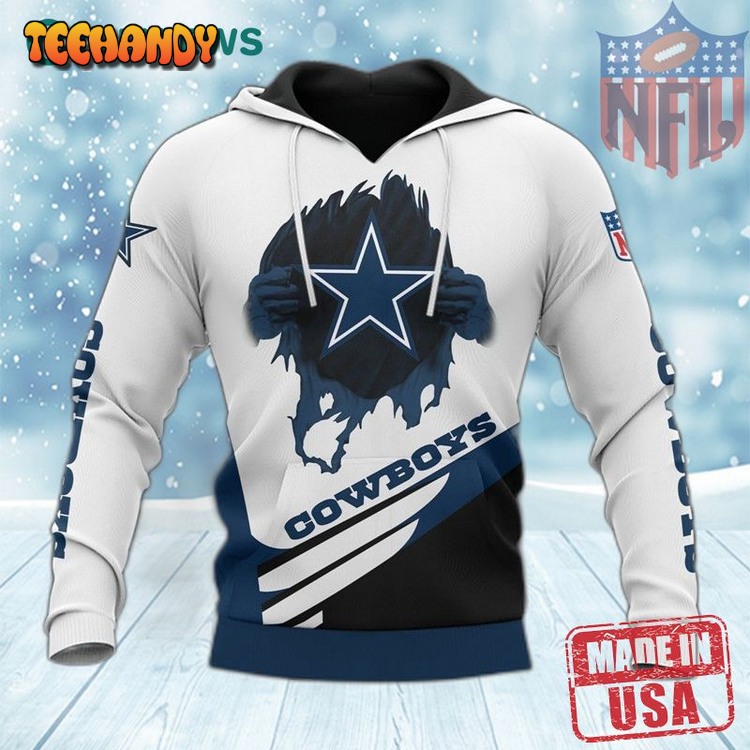 Cool 3D Dallas Cowboys Hoodie Best Graphic Gift For Men