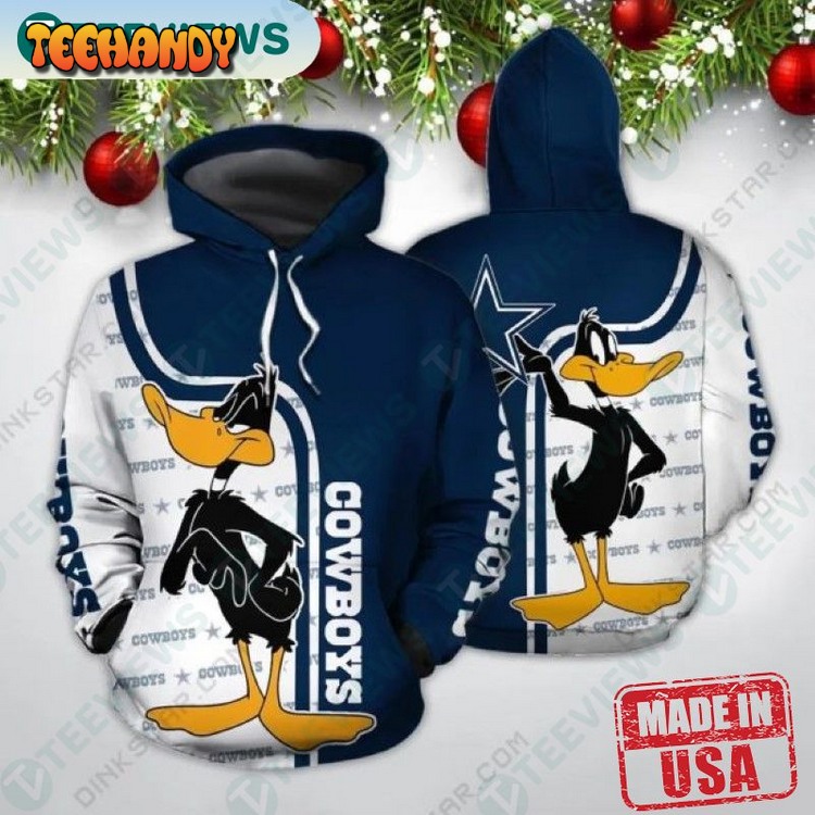 Dallas Cowboys Nfl Daffy Duck Mens Sports Hoodies