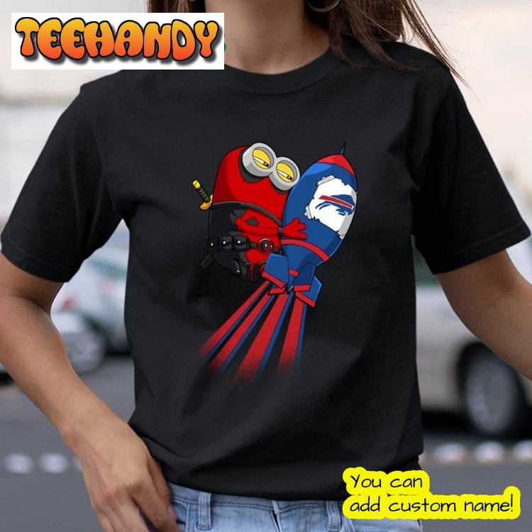 Deadpool Minion Marvel Buffalo Bills Quaterback T Shirt