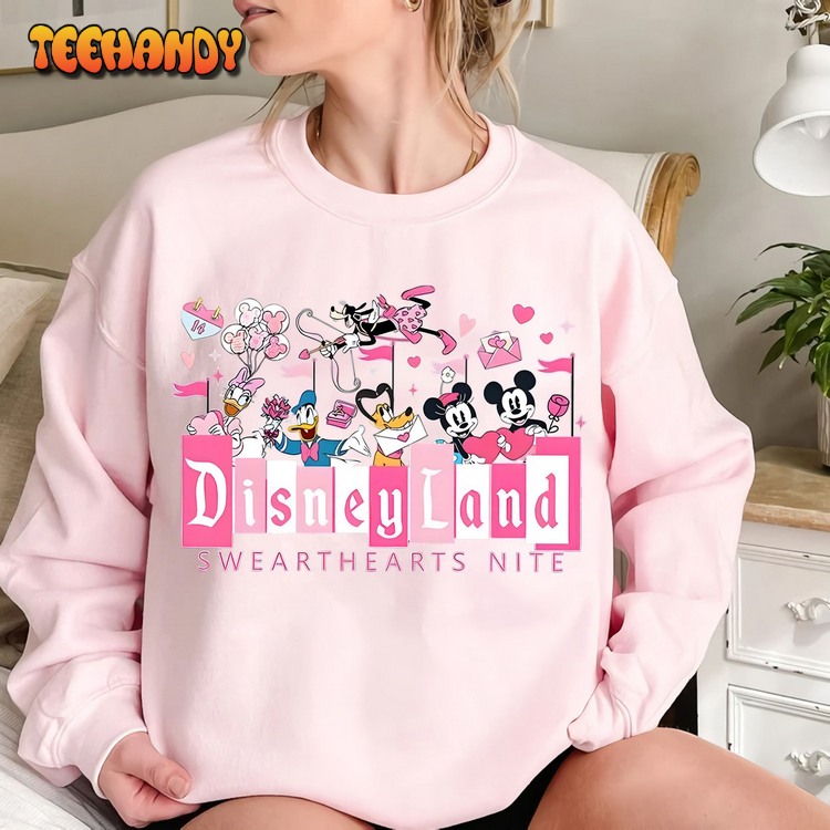 Disneyland Sweathearts Nite Mickey and Friends Valentine’s Day Shirt