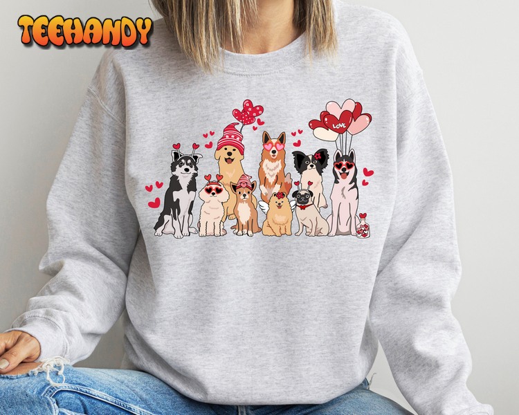 Dog Mama Sweatshirt, Valentine Lovely Dog Sweatshirt