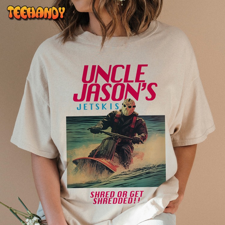 Funny Jason Voorhees T-Shirt, Uncle Jason’s Jetskis Vintage Ad T-Shirt